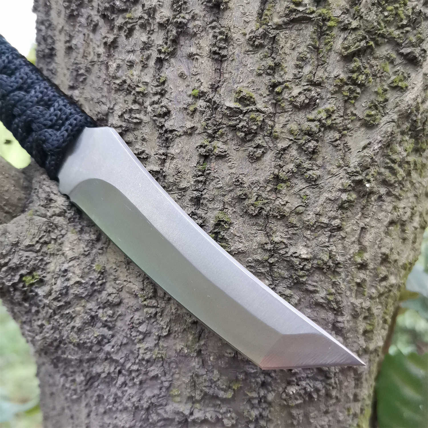 Camping Hunting Knives High carbon S. s. Fixed blade knife with sheath and handle knife for hunting camping and field survival outdoor tactical combat