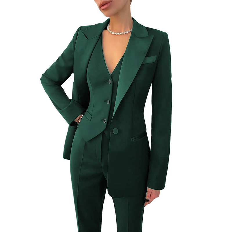 BA019 Black Women Suits Fashion Blazer Set Wedding Tuxedos Party Wear Business Causal Pantsuits Formal Women Suits Office Sets