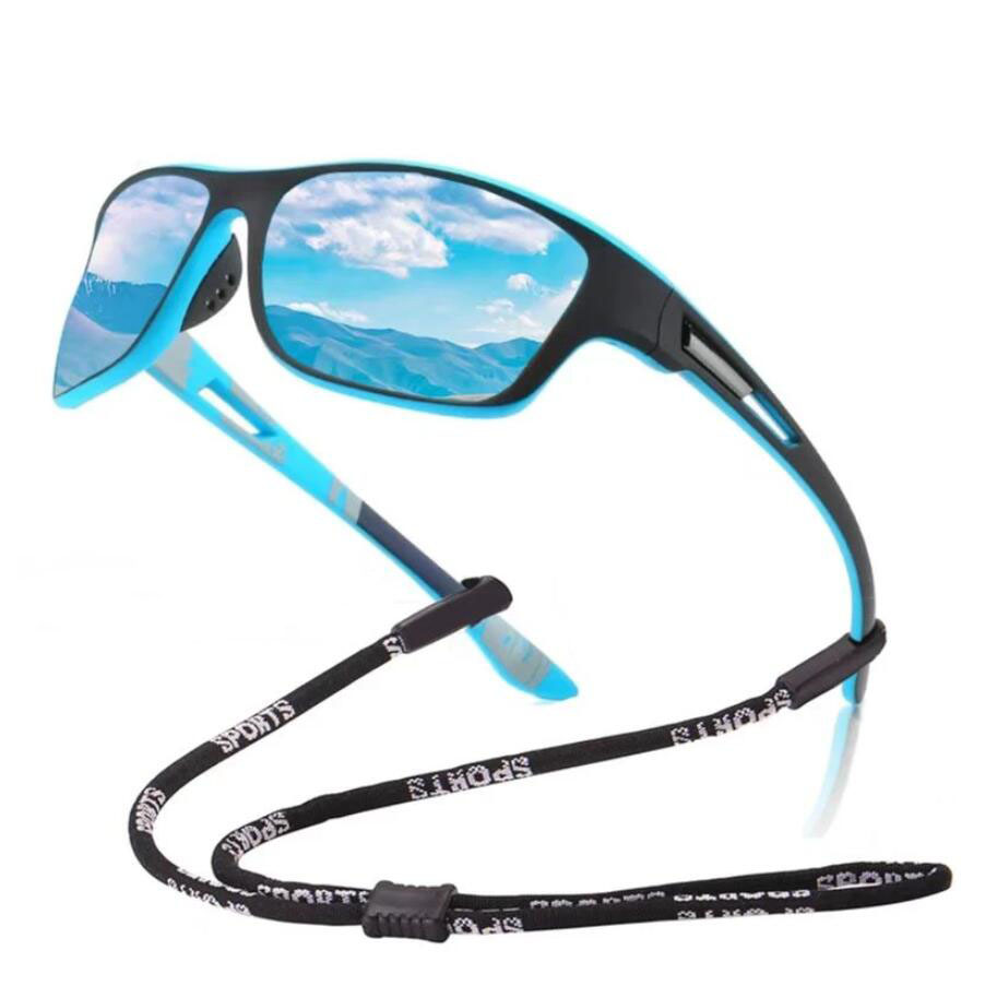 Polariserade solglasögon Mäns körskuggor Male Sun Glasögon Vandring Fiske Classic Sun Glasses UV400 Eyewear Free Lanyard Gifts