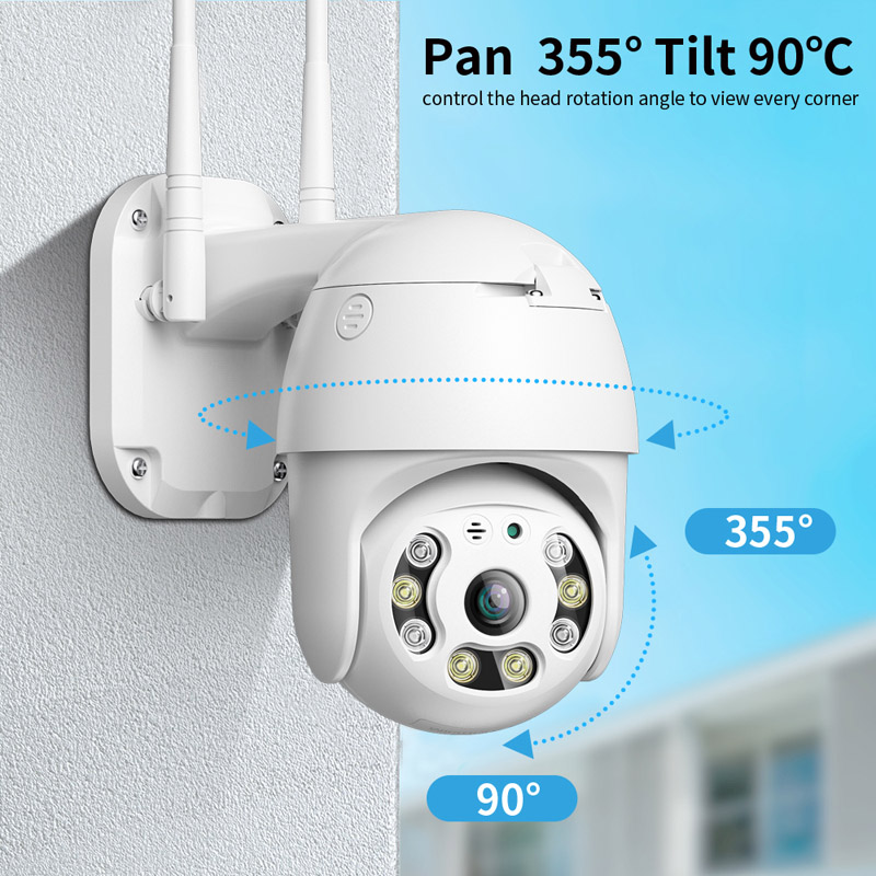 A12 5G Wi-Fi IP-камеры PTZ Веб-камера Камера безопасности Умный дом IP66 Водонепроницаемая камера Беспроводная камера видеонаблюдения 1080P Обнаружение движения Видеокамера