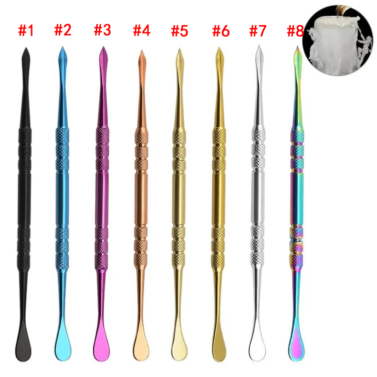 Rainbow Silver Dab Tool Long Dabber Tool Meta