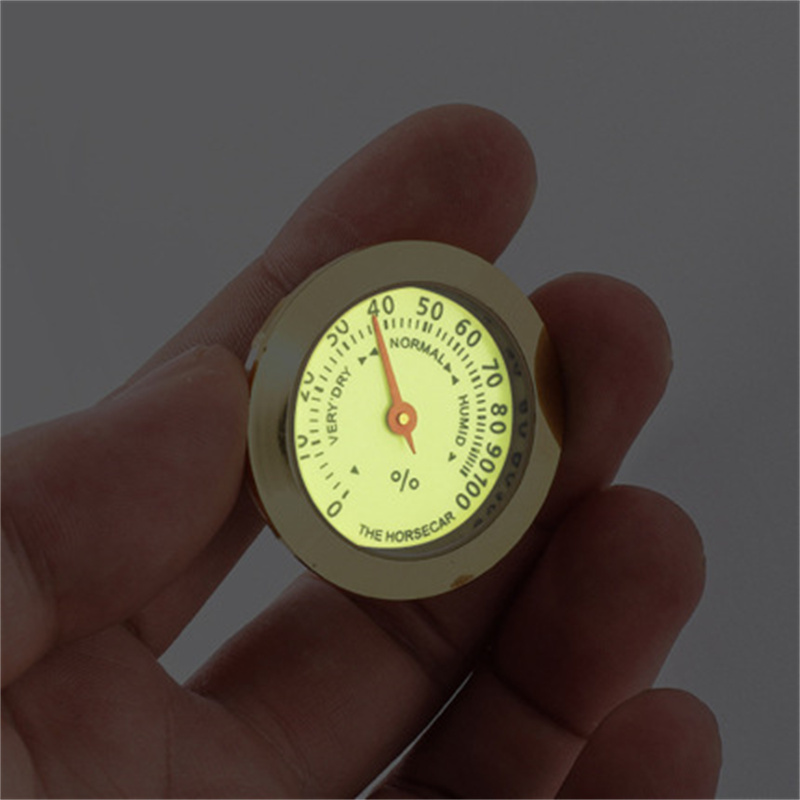 Smoking Pipes 36mm small luminous hygrometer hygrometer mechanical automatic induction cigar box