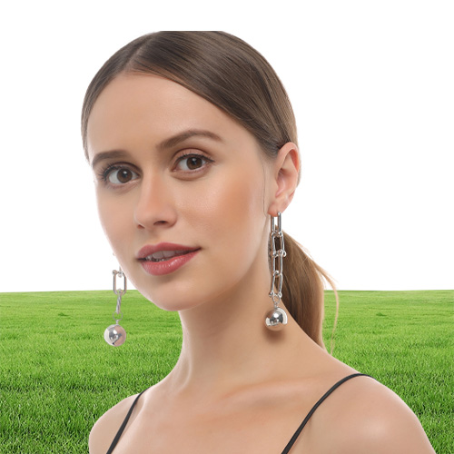 Hiphop Brand Ball Long Earrings for Women Punk Jewelry Vintage Chain Tassel Earring Pendant Female Brincos Gothic Bijoux Whole2729422