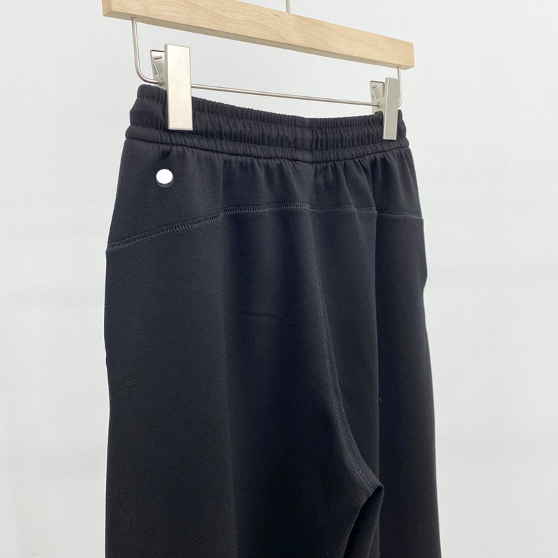 LL Pantalones de yoga Estrechos suaves Pantalones largos de cintura alta para mujer Pantalones de pierna recta Pantalones sueltos de yoga divididos Pantalones cómodos