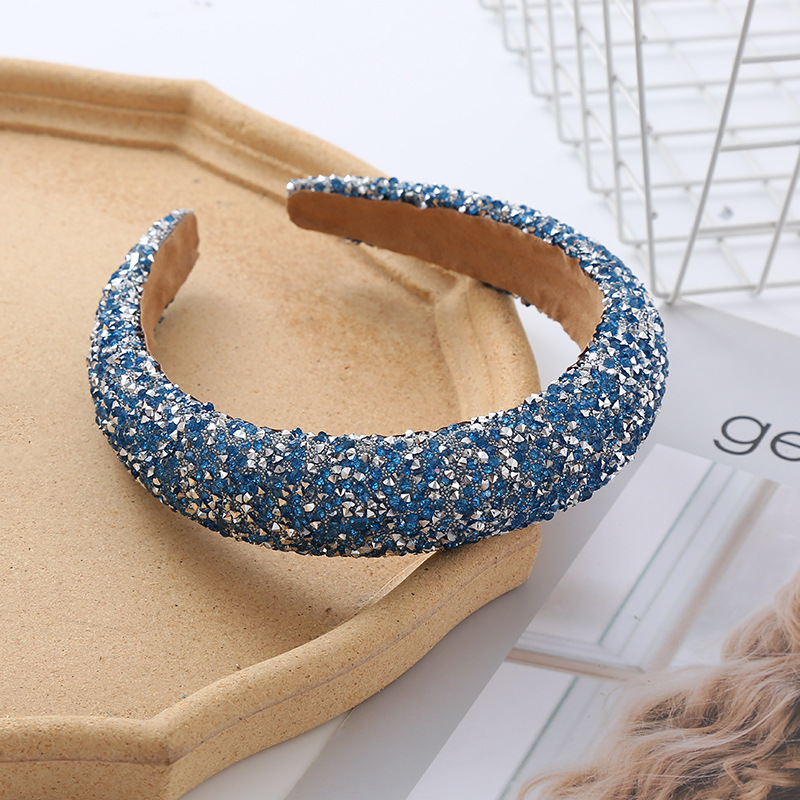 Nieuwe Gewatteerde Stralende Hoofdband Vrouwen Party Queen Diamond Haaraccessoires Tiara Kroon Volledige Crystal Hoofdtooi Haar Hoepels Hoofd Slijtage