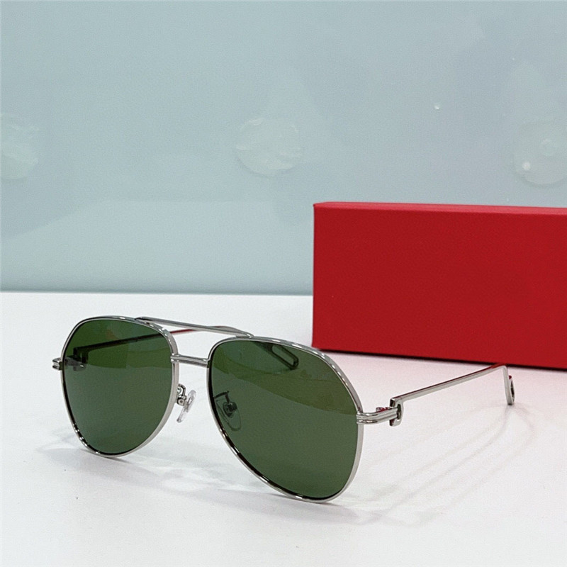 Occhiali da sole classici alla moda 0110 pilot montatura in metallo occhiali protettivi uv400 di alta qualità semplici e casual generosi