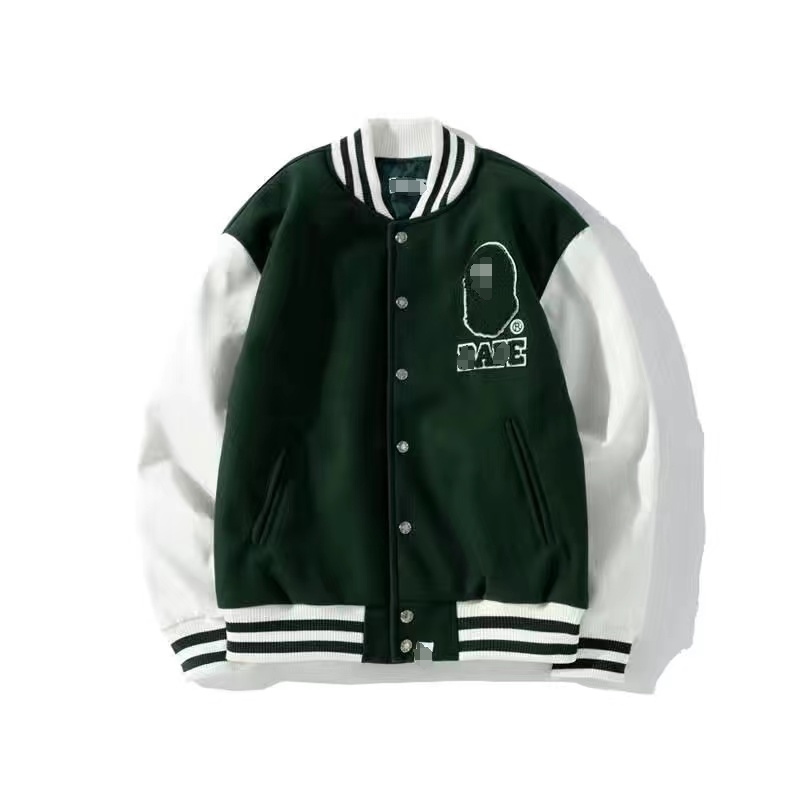 College Jacket Veste de créateur pour hommes Veste de baseball pour hommes et femmes de haute qualité Lettre tête de singe Manteau brodé Street wear