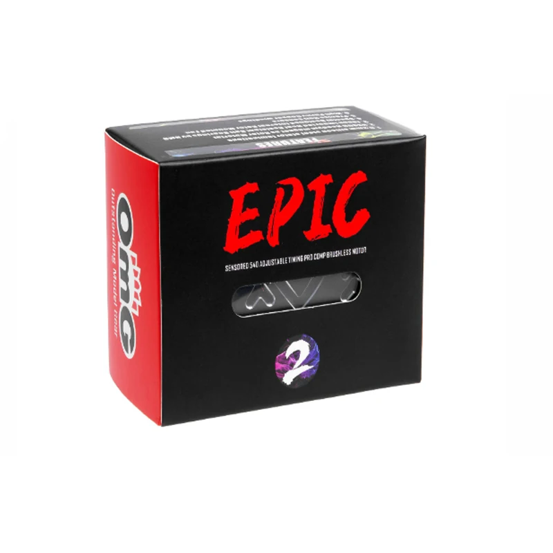 OmG Epic-2 Drift Motor de carro indutivo ângulo sem escova ajustável ventilador embutido luz rotor magnético