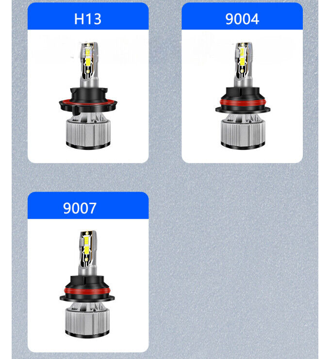 Lâmpadas led para farol de carro, 2 peças, s9 h1 h3 h7 60w h8/h9/h11 9005/hb3/h10 6000k 9-32v, faróis automotivos universais, super brilho h4/hb2/9003