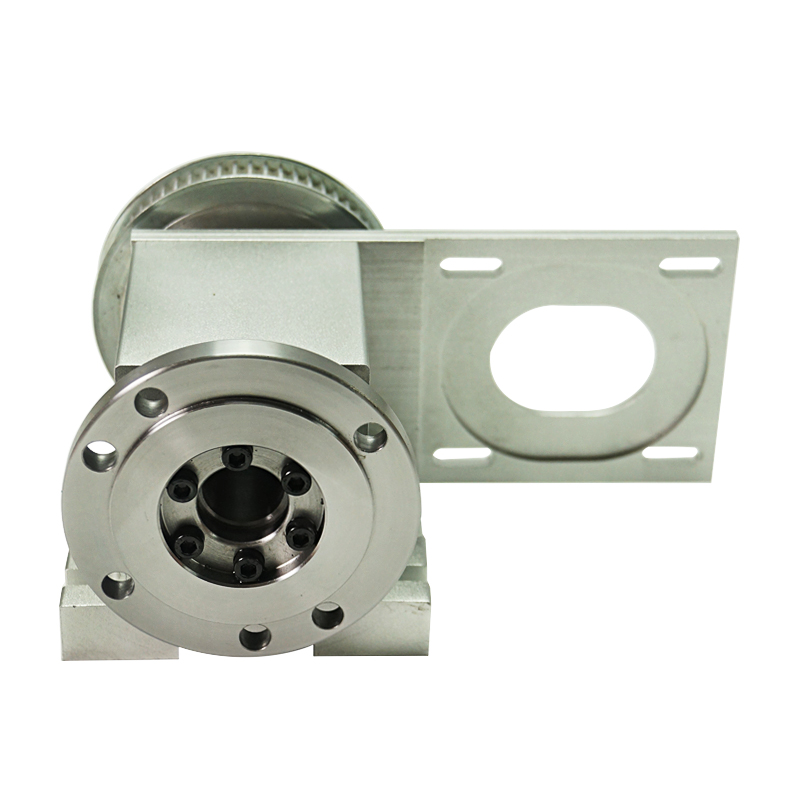 K5M-6-80A 80MM 3 Jaw 4 Jaws Chuck Hollow Shaft 4th Axis Rotary With Two-Phase Stepper Motor 57 For Cnc Router Miiling Machine