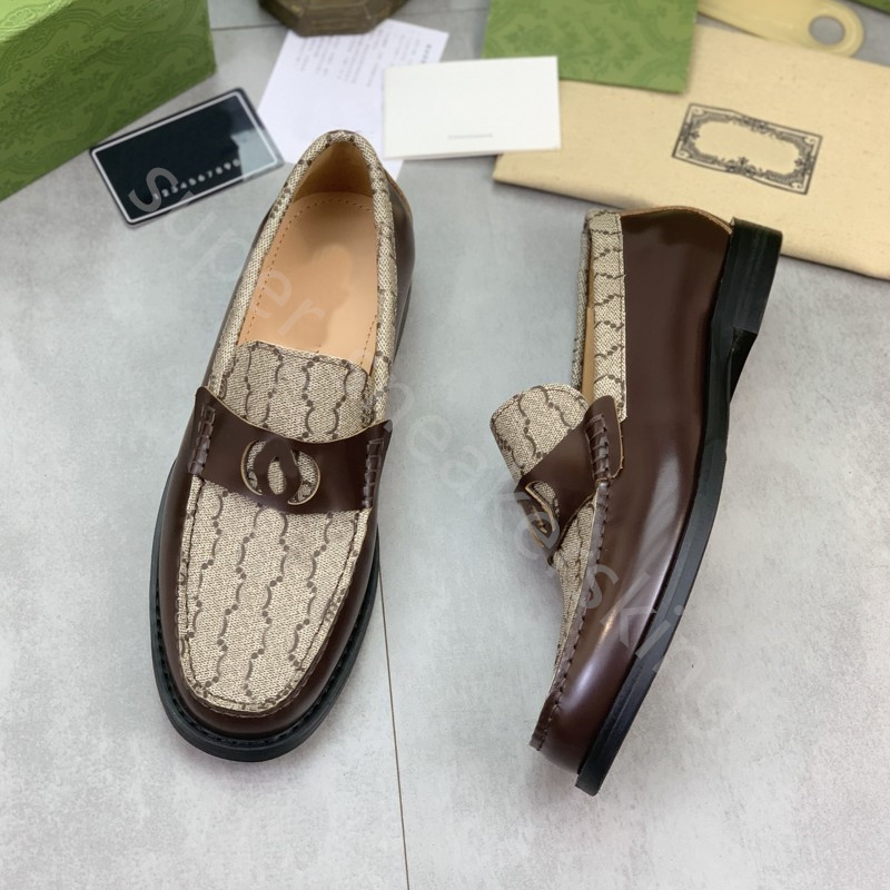 Nya män loafers klär skor klassisk cowhide mules Princetown Mens varumärke Trample Lazy Flat Shoes With Box Storlek 38-46