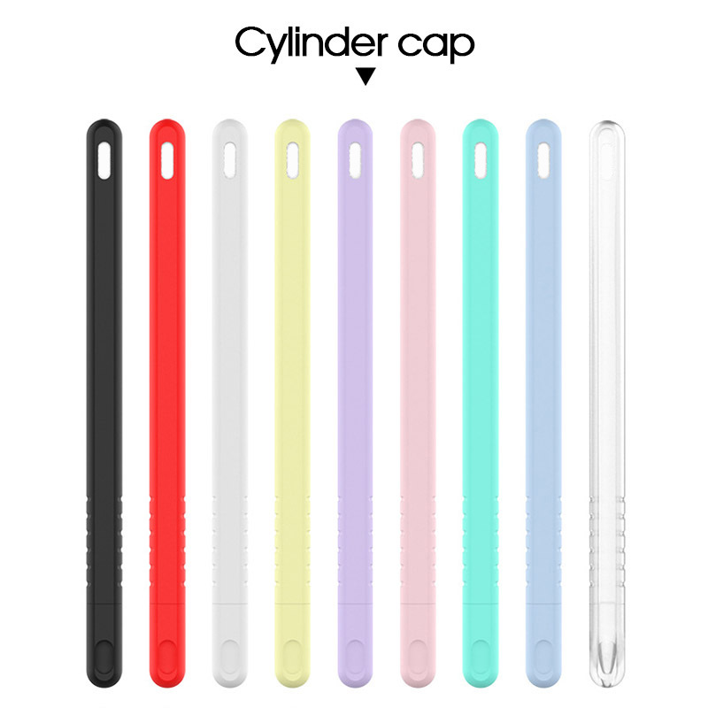 Colourful Silicone Apple Pencil 2nd generition Case TPU Protective Pouch Cap Holder Cover Tablet PC Accessories