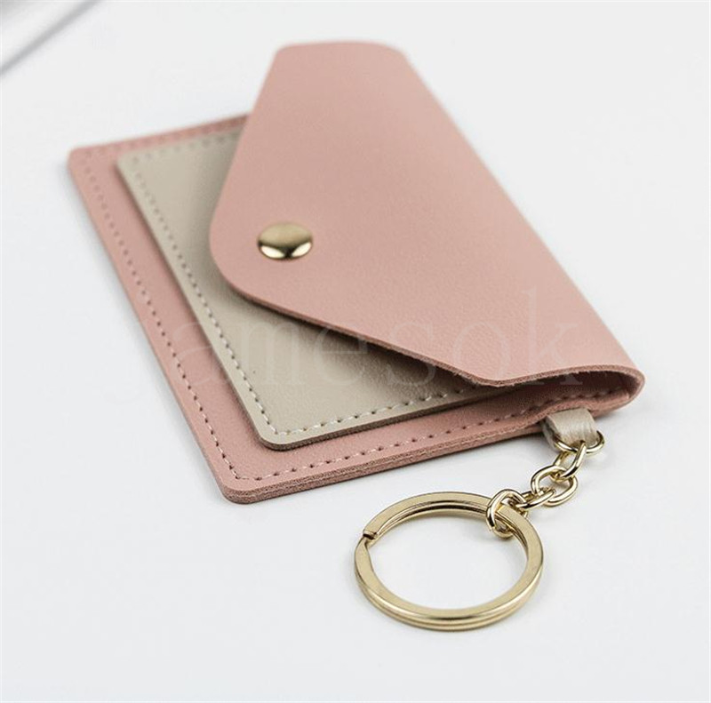 Clet Woman Woman Flap Cards Holders Population Pocket Porse Candy Colors Coin Coin Preshe Coin Coin Coyse Wallet Wallet حامل بطاقة DF206
