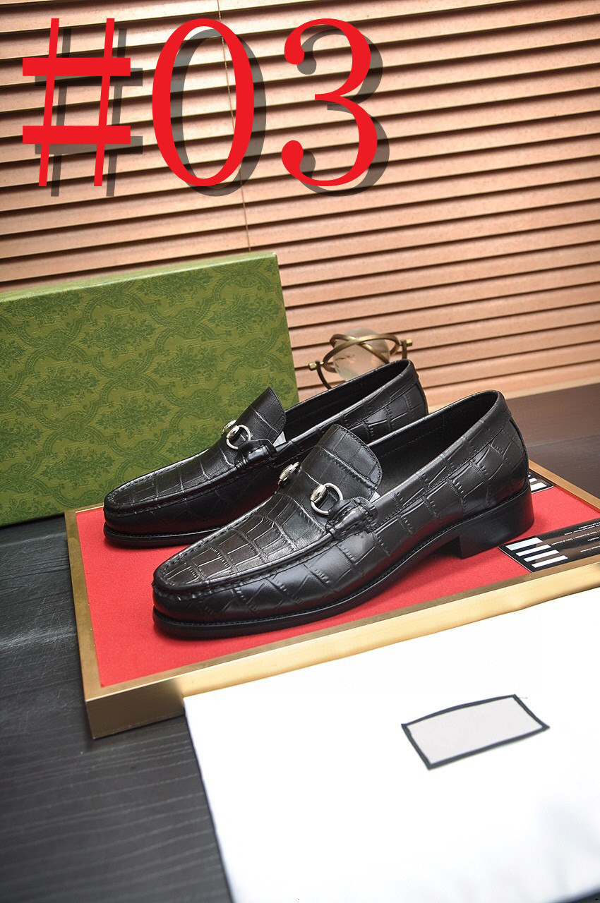 112model 2024 Men Leather Designer فستان فاخر أحذية Chaussure homme