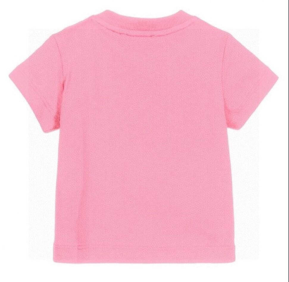 Cute Summer Baby Boys Girls T-shirt di marca Lettere stampate T-shirt a maniche corte bambini T-shirt in cotone bambini Cartone animato Orso Bambino Tops Tees