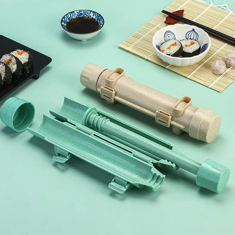 New New Quick Sushi Maker Roller Rice Mold Vegetable Meat Rolling Gadgets DIY Sushi Device Making Machine Kitchen Ware Tools 2023