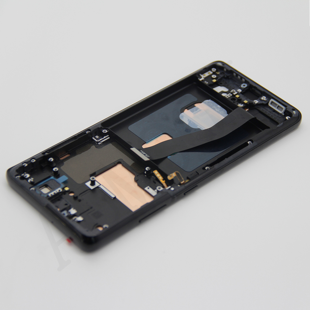 شاشة OLED الجديدة العلامة التجارية لـ Samsung Galaxy S21 Ultra 5G LCD Touch Screen Digitizer Association لـ S21 Ultra LCD SM-998B/DS SM-G998U SM-998N PRESSION