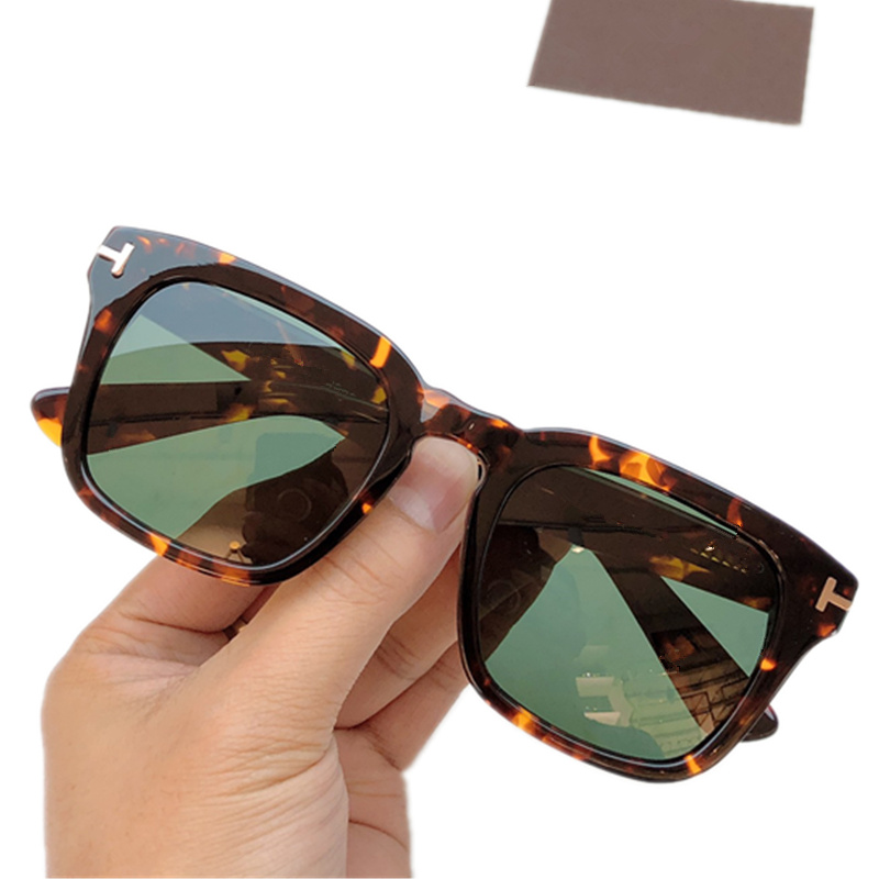 Hochwertige quadratische Euro-AM-Sonnenbrille mit prägnantem Design, UV400, polarisierte Nachtsicht, gelbe, himmelblaue Gläser, Unisex, 50–22, italienischer Plankenrand für verschreibungspflichtiges Komplettset