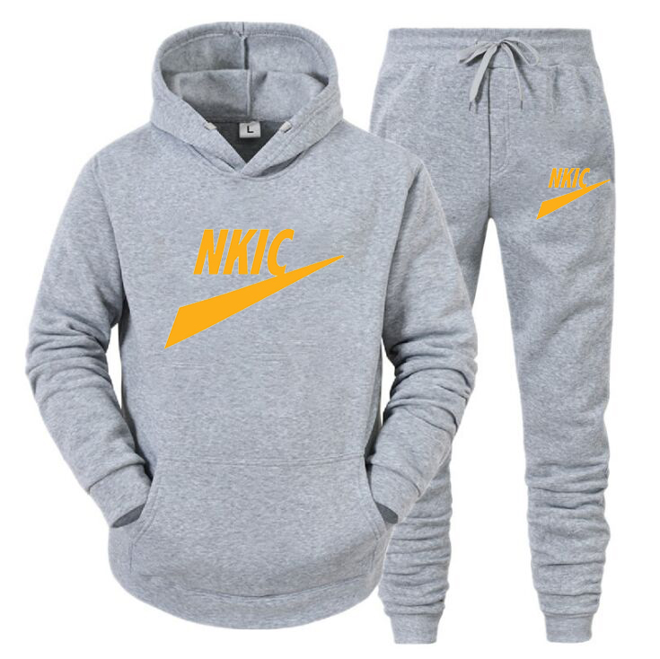 New Tracksuit Hoodies Jogging Pants Men Set Oversized Casual Sport Sweatshirts Cotton Plus Size