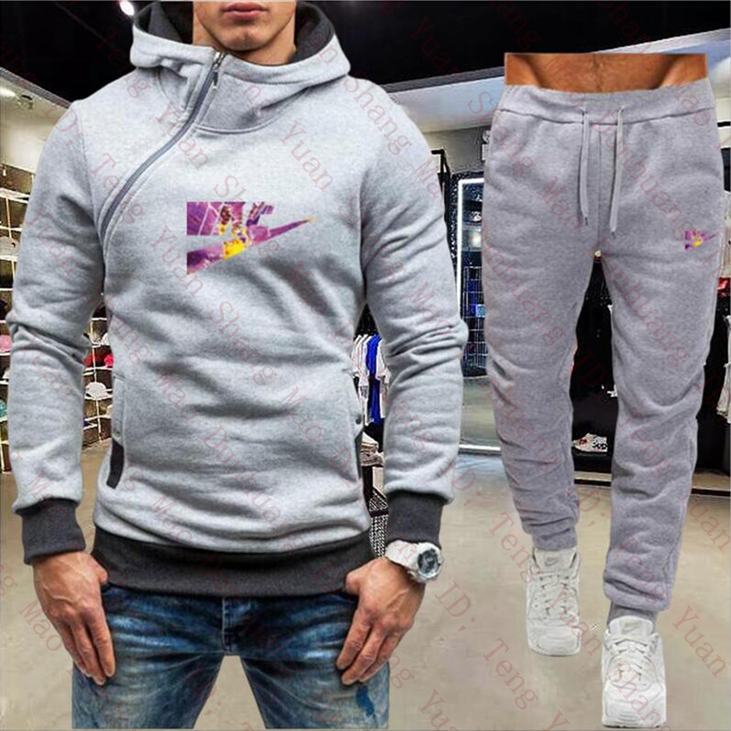 Autumn Winter Designer Tracksuit Men's Sets Fashion Brand logo Print Long Sleeve Green Hoodie Sweater Top And Sports Pants suit Jogging Fitness Sportswear