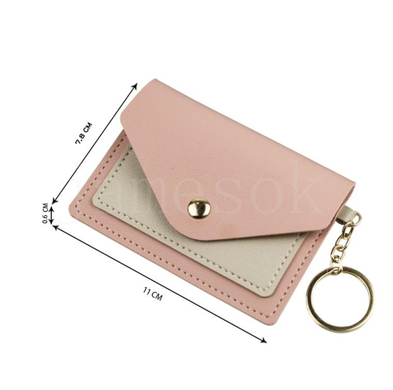 Clet Woman Woman Flap Cards Holders Population Pocket Porse Candy Colors Coin Coin Preshe Coin Coin Coyse Wallet Wallet حامل بطاقة DF206