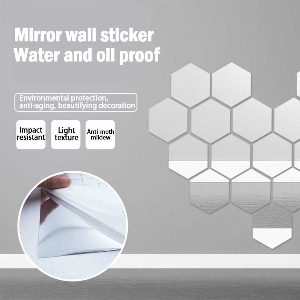 Nowe 3D Acryl Mirror Tickers Elastyczne zagęszczenie 2mm