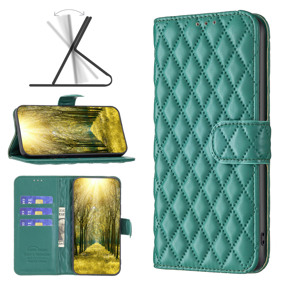 Phone Cases For OPPO Realme 12 11 C67 A59 A79 A58 Reno 11F Find X7 Pro Plus 4G 5G Grid Wallet Leather Case Luxury