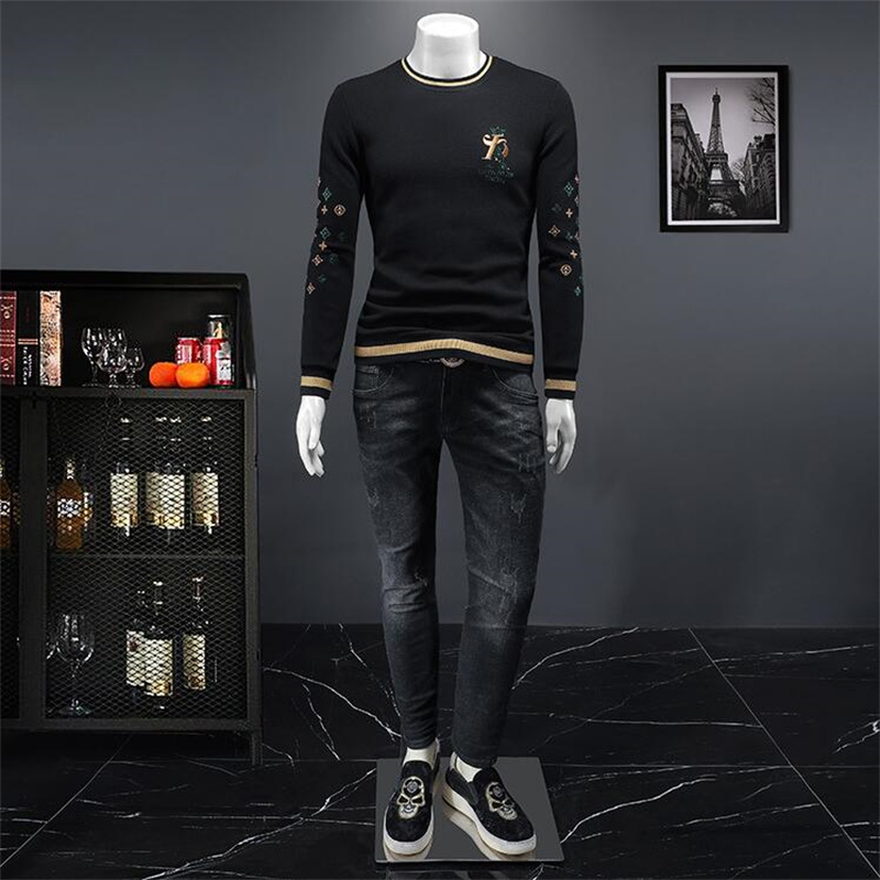 Luxe 2023 Designer Haute Qualité Pulls pour hommes Pull Sweat-shirt Mode Hommes Femme Noir Tricots À Manches Longues Vêtements Top Chaud Homme Vêtements Manteaux d'hiver