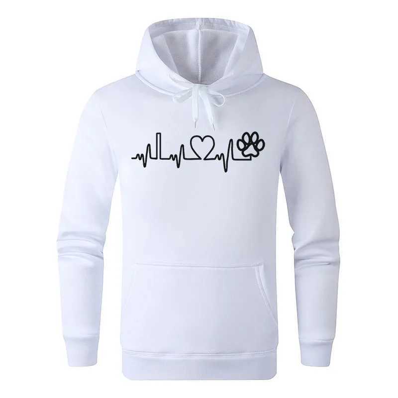 Men's Hoodies Sweatshirts Personalized Music Symbol Heart Pattern Printing Fashion Casual Long Sleeve Hooded Loose Plus Pullover Street Sweatshirt 88Z5