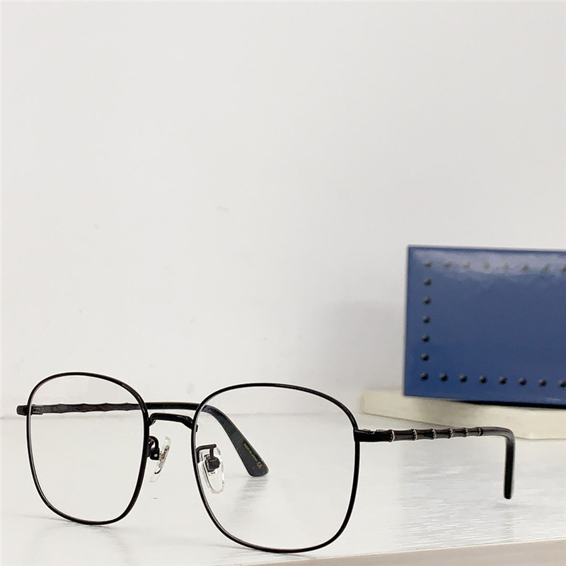 New fashion design square optical glasses 1987OA metal frame bamboo shape temples simple and elegant style versatile eyewear with box can do prescription lenses