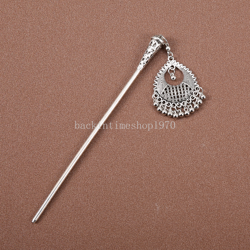 Böhmen Ethnische Vintage Hohle Blume Quaste Haar Sticks Haarnadel für Frauen Geschnitzte Essstäbchen Chinesischen Stil Haar Clip Schmuck Geschenke