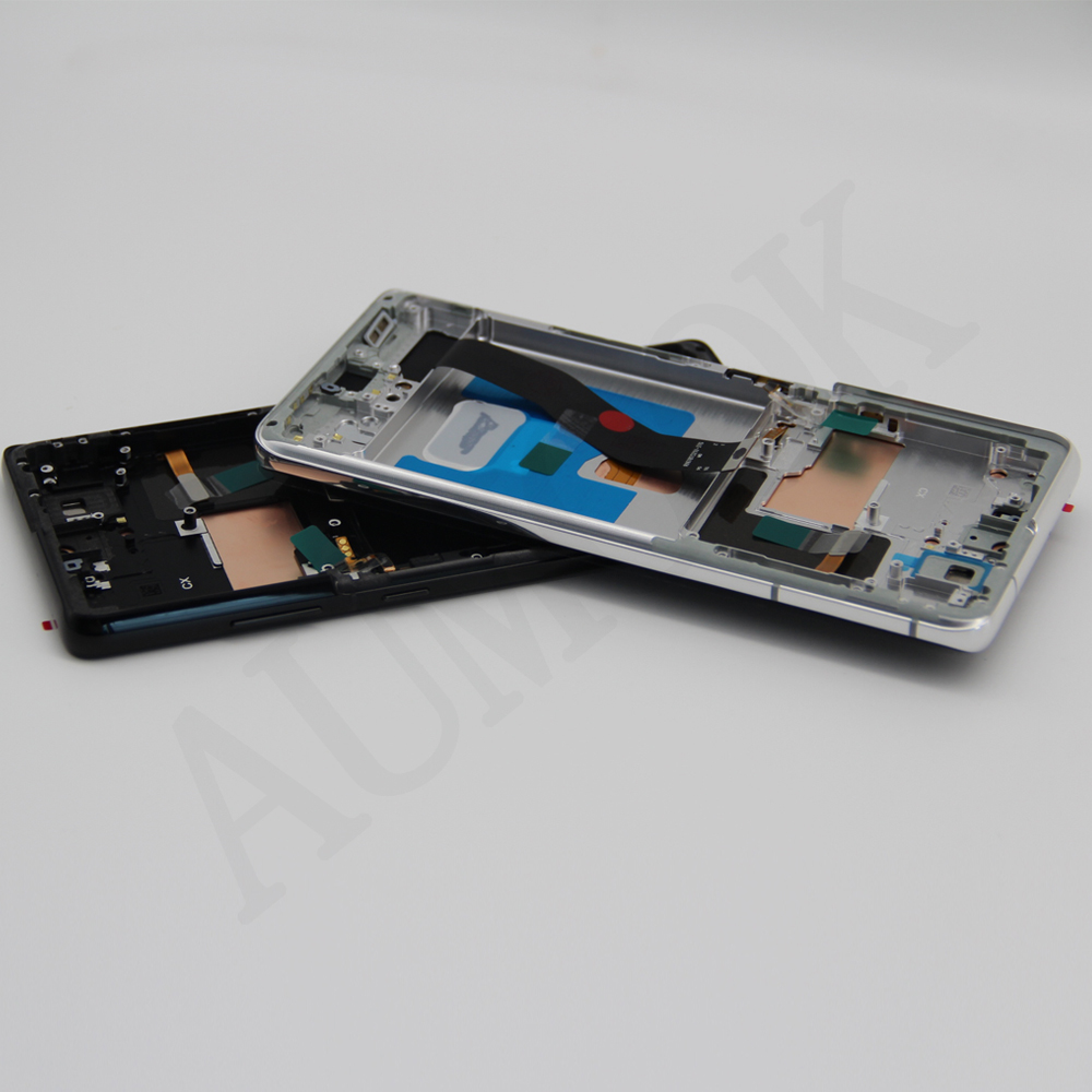 شاشة OLED الجديدة العلامة التجارية لـ Samsung Galaxy S21 Ultra 5G LCD Touch Screen Digitizer Association لـ S21 Ultra LCD SM-998B/DS SM-G998U SM-998N PRESSION