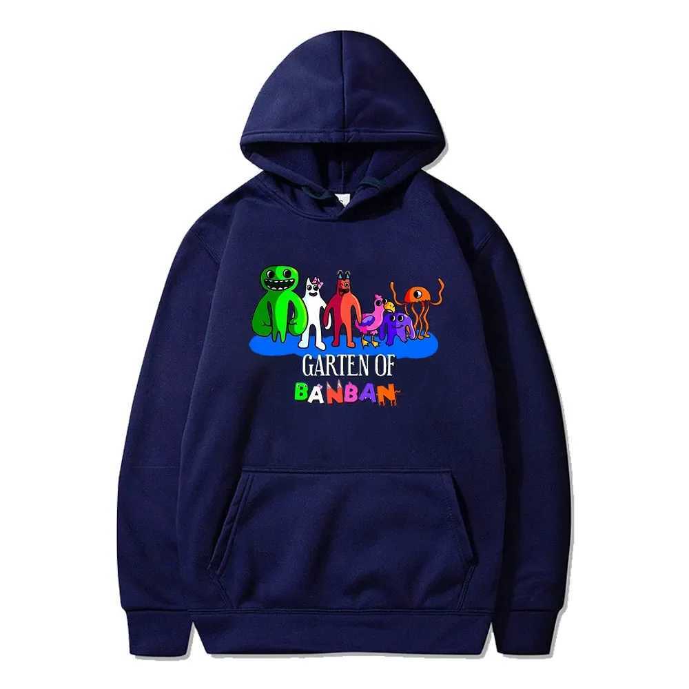 Men's Hoodies Sweatshirts Garten of Banban 2023 Cartoon Game Hoodie Unisex Long Sleeve Men Women Hooded Sweatshirt Harajuku Streetwear Funny Clothes MLPS