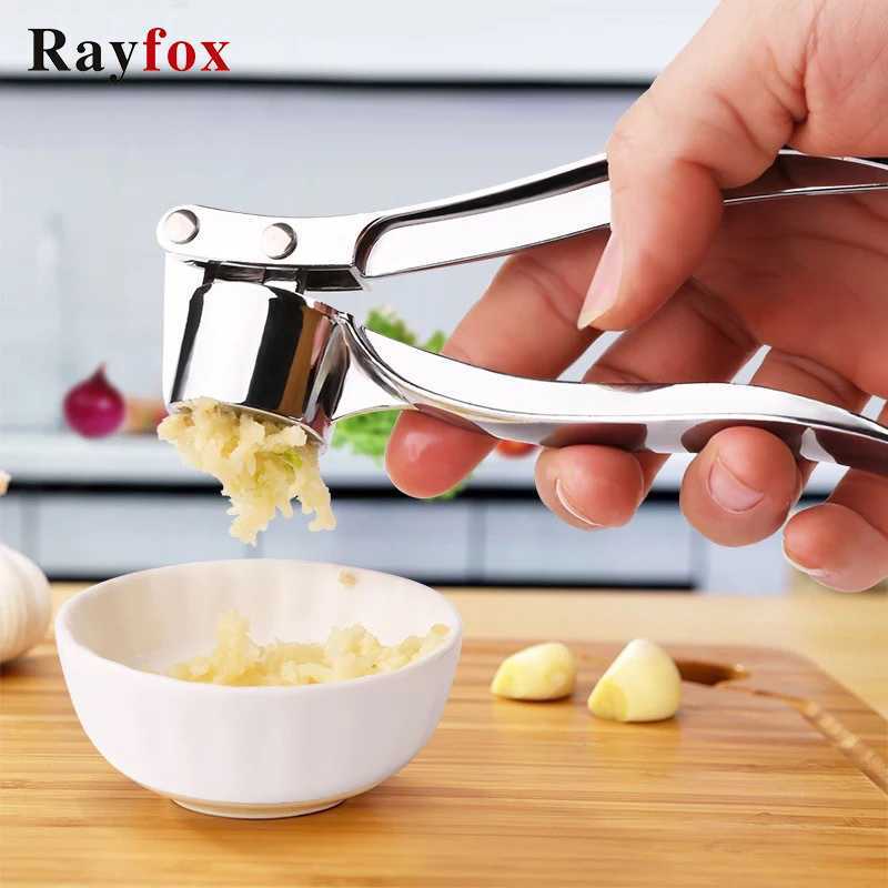 Nouveau imitant l'acier inoxydable multifonction ail presse broyeur cuisine cuisson gingembre presse-purée Masher poche gingembre hachoir outils