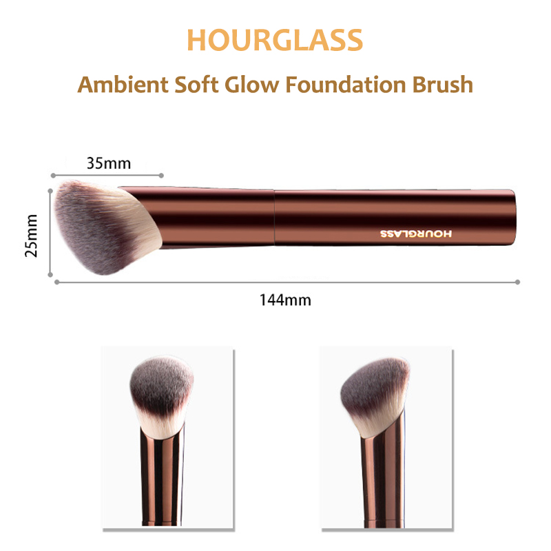 timglas Ambient Soft Glow Foundation Makeup Brush - Snedt mjukt hår Liquid Cream Foundation Contour Cosmetics Beauty Tools