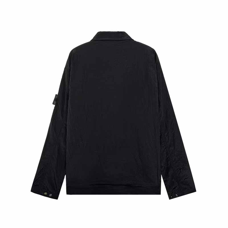 Topstoney modedesigner unisex blixtlås jacka casual utomhus kappa vindtät lätt tunna jacka rosa black metall nylonjacka skjorta blixtlås fick jackor