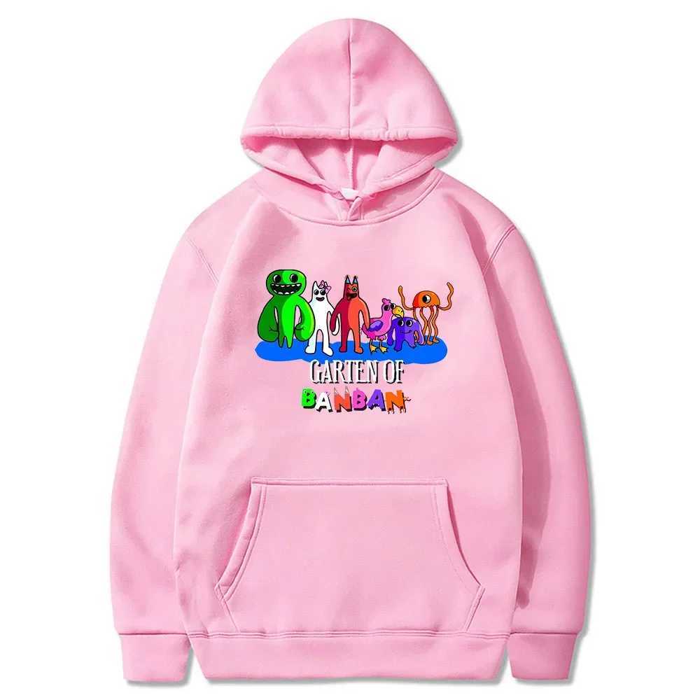 Men's Hoodies Sweatshirts Garten of Banban 2023 Cartoon Game Hoodie Unisex Long Sleeve Men Women Hooded Sweatshirt Harajuku Streetwear Funny Clothes MLPS