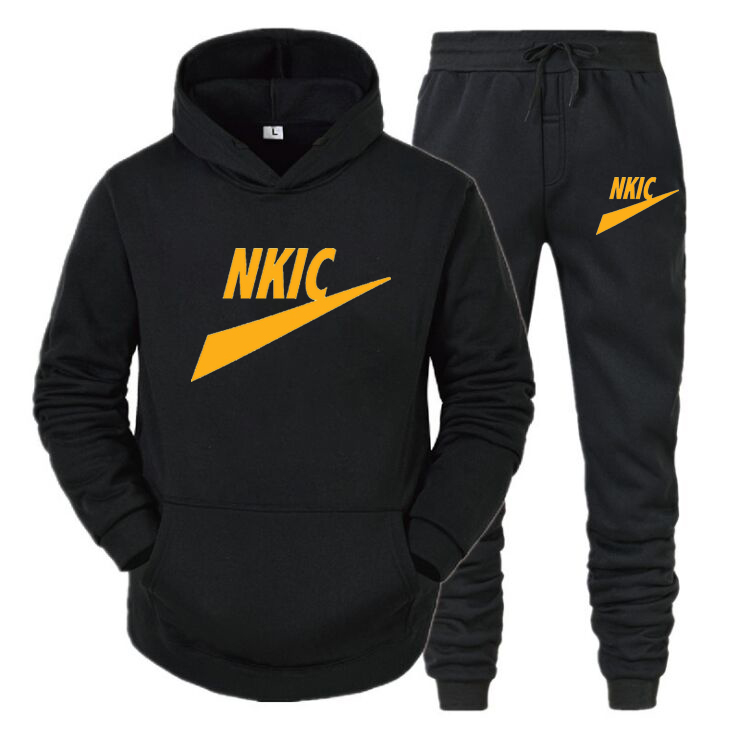 New Tracksuit Hoodies Jogging Pants Men Set Oversized Casual Sport Sweatshirts Cotton Plus Size