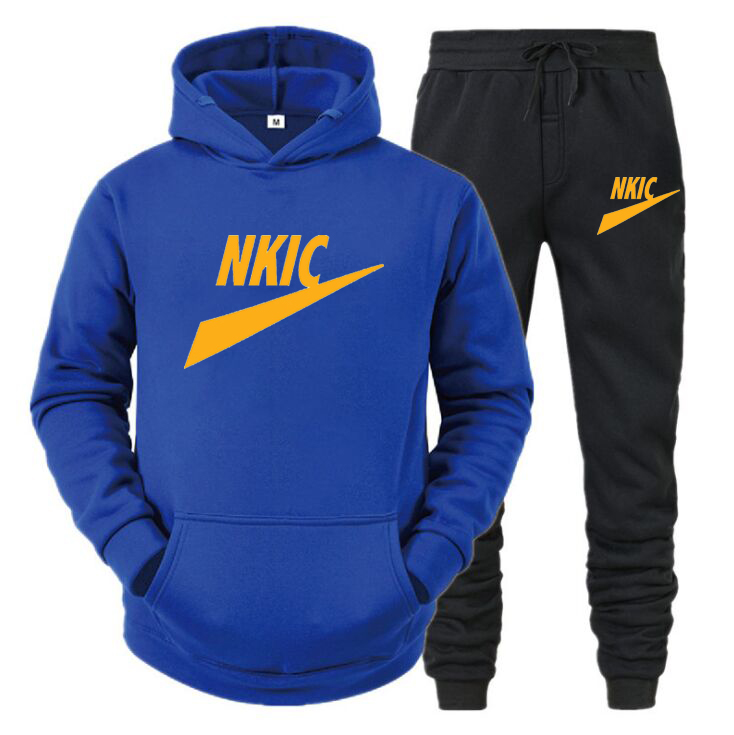 New Tracksuit Hoodies Jogging Pants Men Set Oversized Casual Sport Sweatshirts Cotton Plus Size