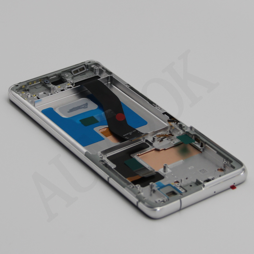 شاشة OLED الجديدة العلامة التجارية لـ Samsung Galaxy S21 Ultra 5G LCD Touch Screen Digitizer Association لـ S21 Ultra LCD SM-998B/DS SM-G998U SM-998N PRESSION