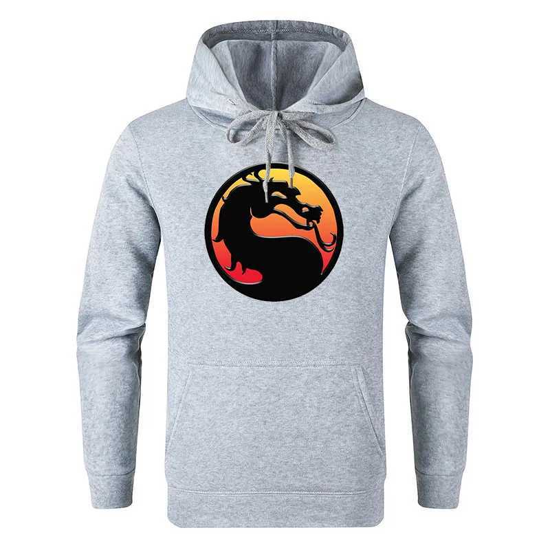 Herrtröjor tröjor 2023 Autumn/vintermärke anime dinosaurie tröja lös avslappnad bekväm hoodie tryck fleece coat 3l01