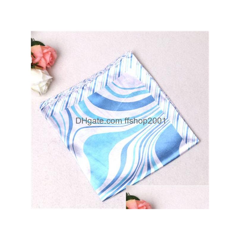 Print Square Schal Kopfschmuck Hals Satin Schals Frauen Anzug Wraps Schal -Kerchief Drop Lieferung Mode Accesso Dhhqc