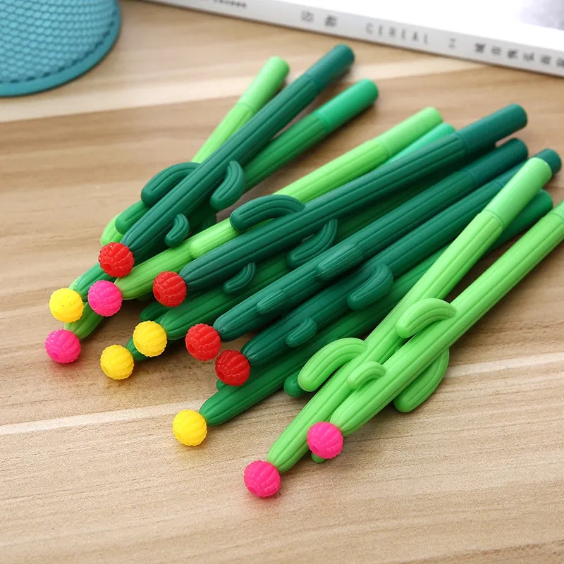 Cactus gel Gel Pen Escola Office Signature Pen