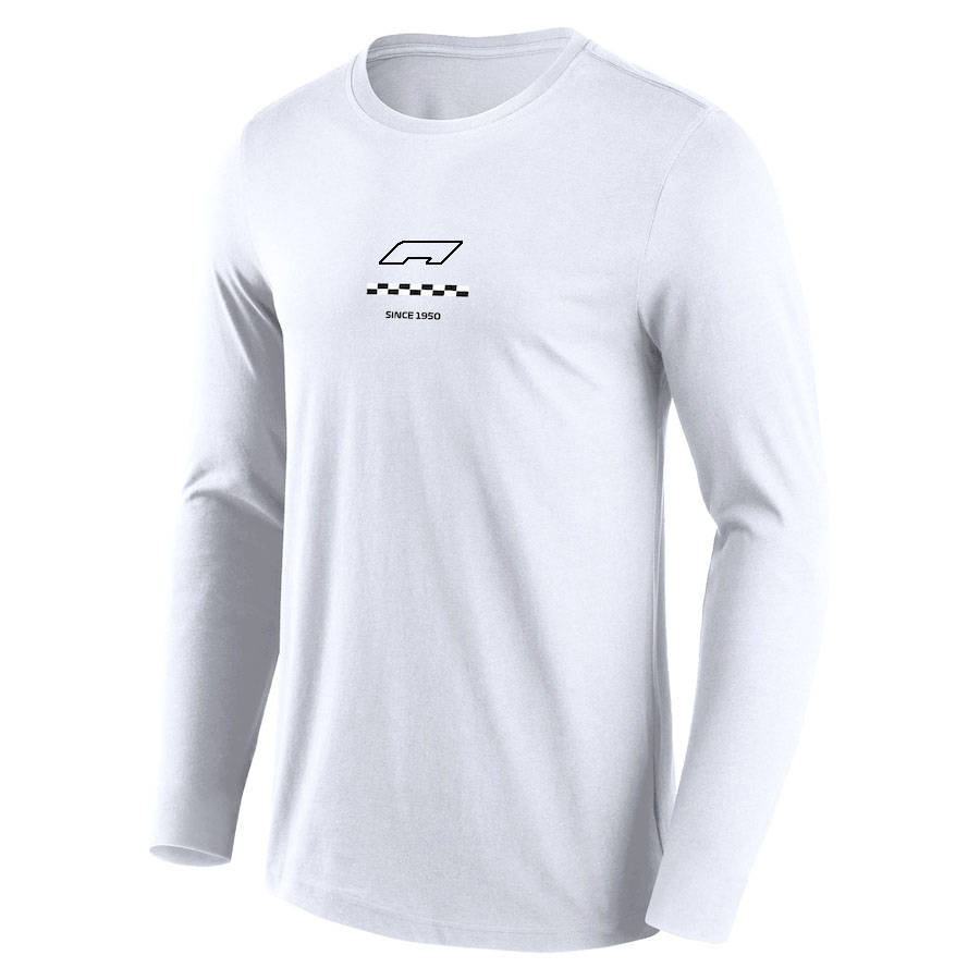 Formule 1 Logo T-shirt 2023 F1 T-shirt à manches longues pour hommes Été Courses en plein air Sports extrêmes T-shirts respirants Maillot de motocross