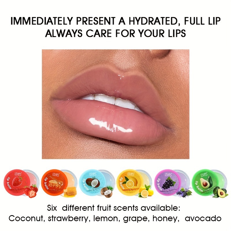 newst USHAS Lip Balm Unisex Honey Lip Oil Moisturizing Reduce Lip Wrinkles Chapped Balm Lip Lip Care Repair Lipgloss Plumper
