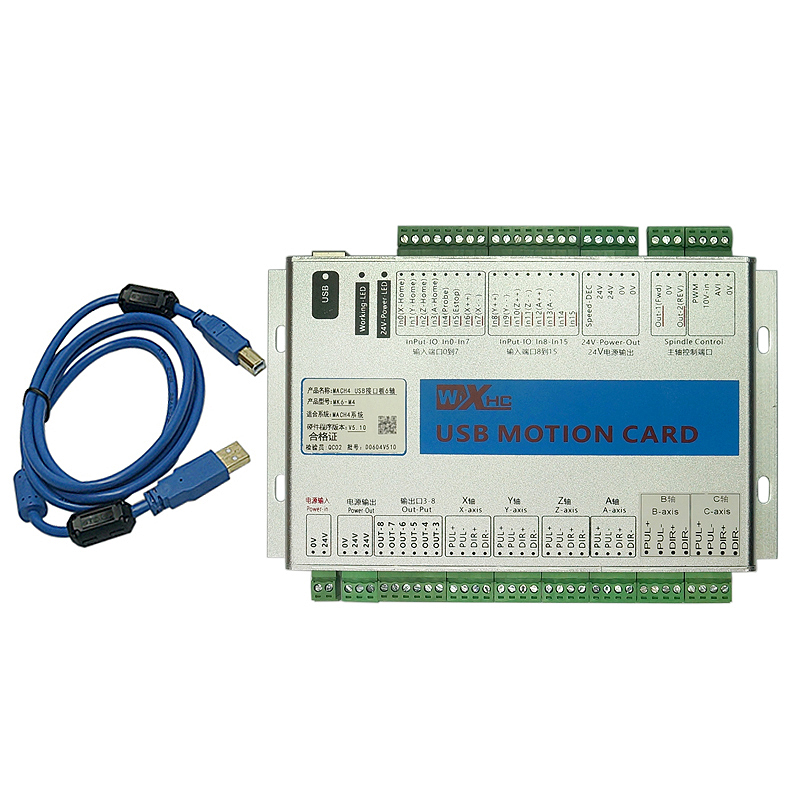 Ly 2000kHz Frequenz Mach4 CNC Motion Control Card MK3 MK4 MK6 Standardboard 3/4/6 Achsen -USB -Anschluss für CNC -Maschinencontroller