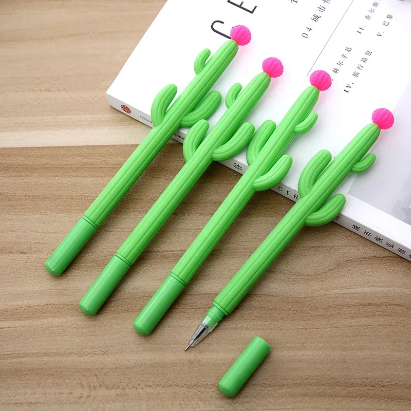 Cactus Gel Stylo École Bureau Signature Stylo Mignon Creative Design Étudiant Personnalité Écriture Papeterie Livraison Gratuite