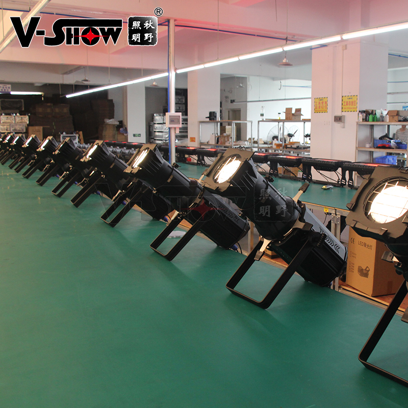 Vshow 200W LED profile spotlight 3000K DMX Led Studio ellipsoidal lights for auditorium theater fashion show