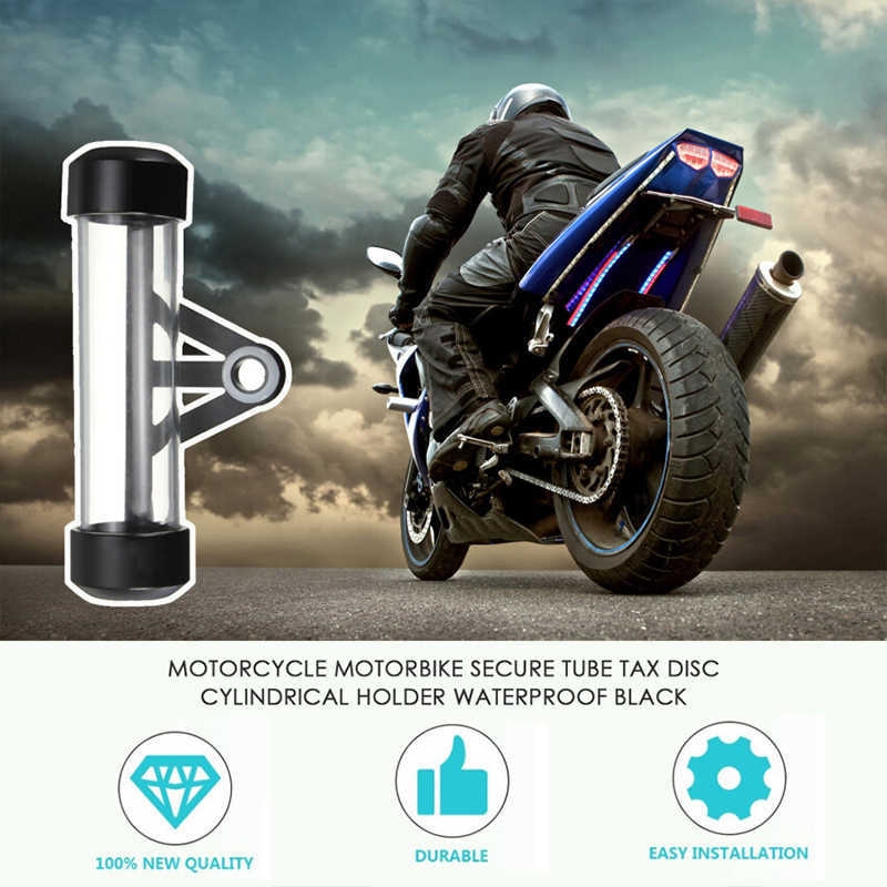 Motocicletta universale motocicletta Tubo disco fiscale sicuro Supporto cilindrico Telaio Motorcorss Tubo fiscale impermeabile Accessori moto 1Pz