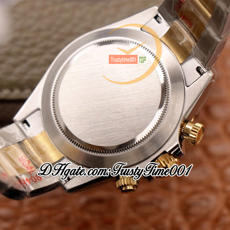 NF V5 TH 12.4mm 116508 SA4130 KRONOGRAPH AUTOMATISK MENSKRAVA GULD GULDELIFT Markers 904L Rostfritt SS -armband Super Edition TrustyTime001 Watches